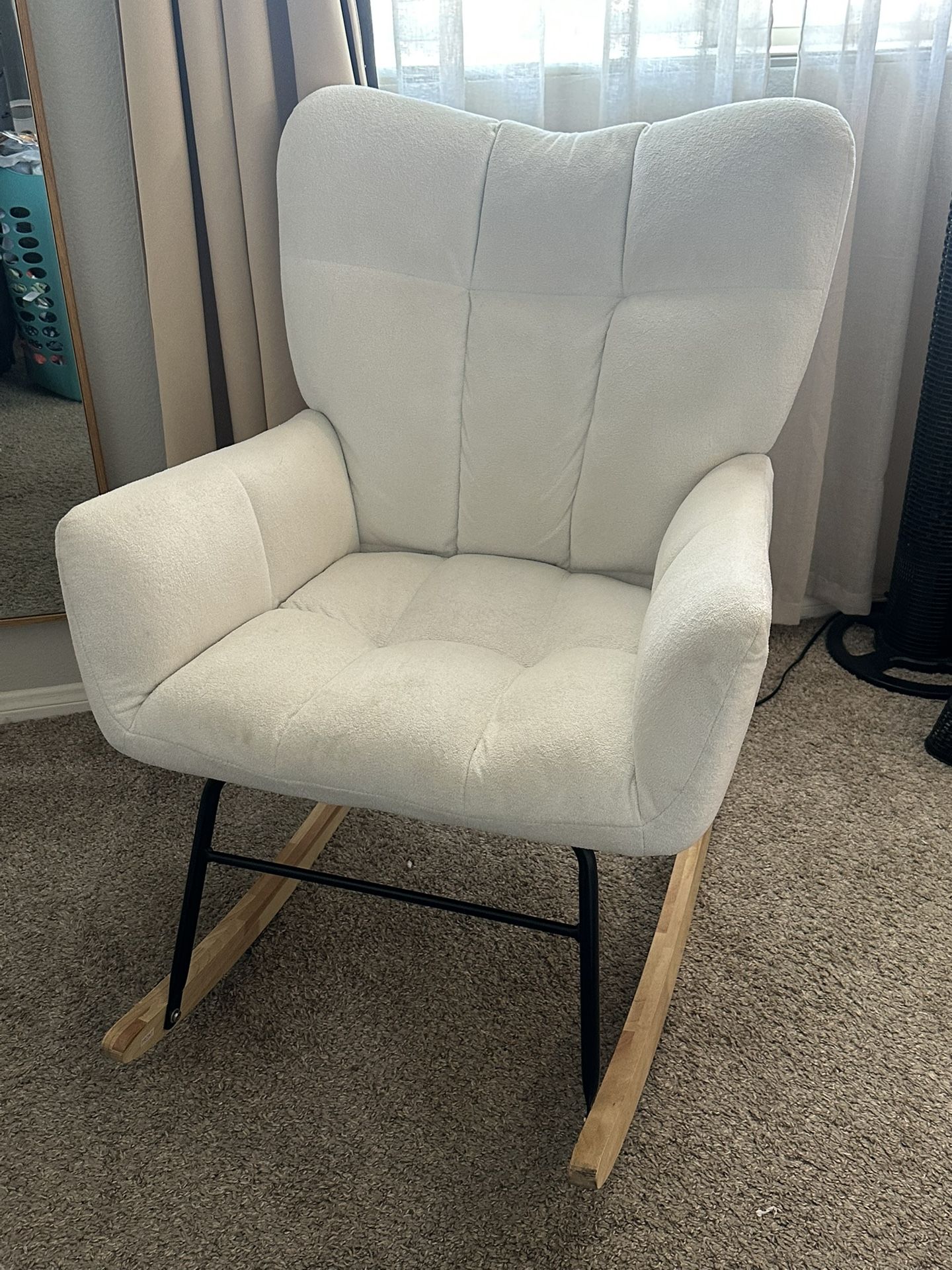 Nursery Rocking Chair (Ivory Teddy)