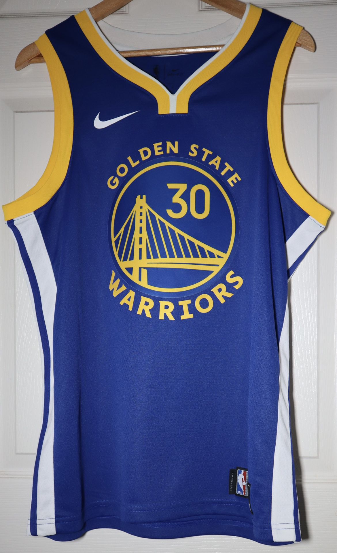 Custom Nike NBA Stephen Curry Jersey Golden State Warriors Size L