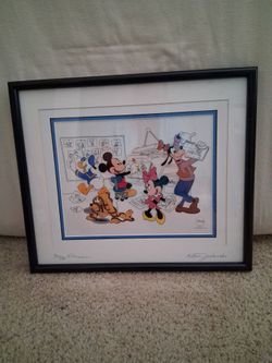Disney Framed Animation Cel Mickey and Friends