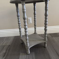 Gray Side Table