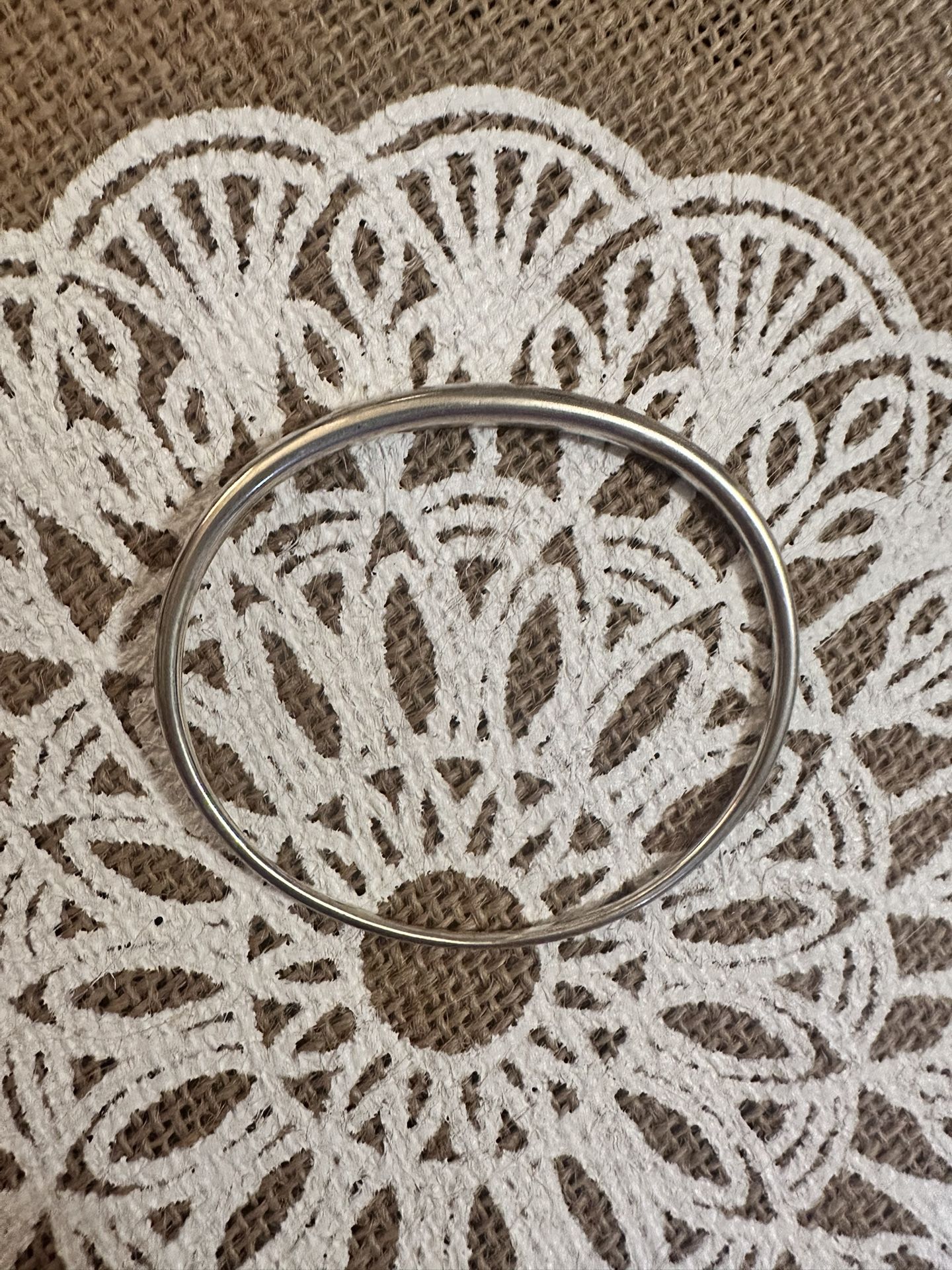 Small Ladies Sterling Silver Bangle Bracelet