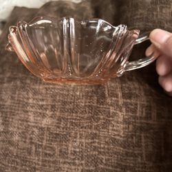 1930's Depression Glass "OYSTER & PEARL" Anchor Hocking PINK 
