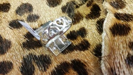 .925 sterling silver heart band ring size 7