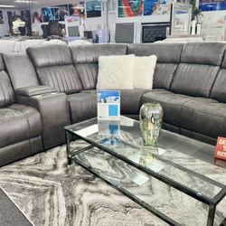 Gorgeous Grey Or Beige Reclining Sofa Sectional Available Crazy Deal $1199
