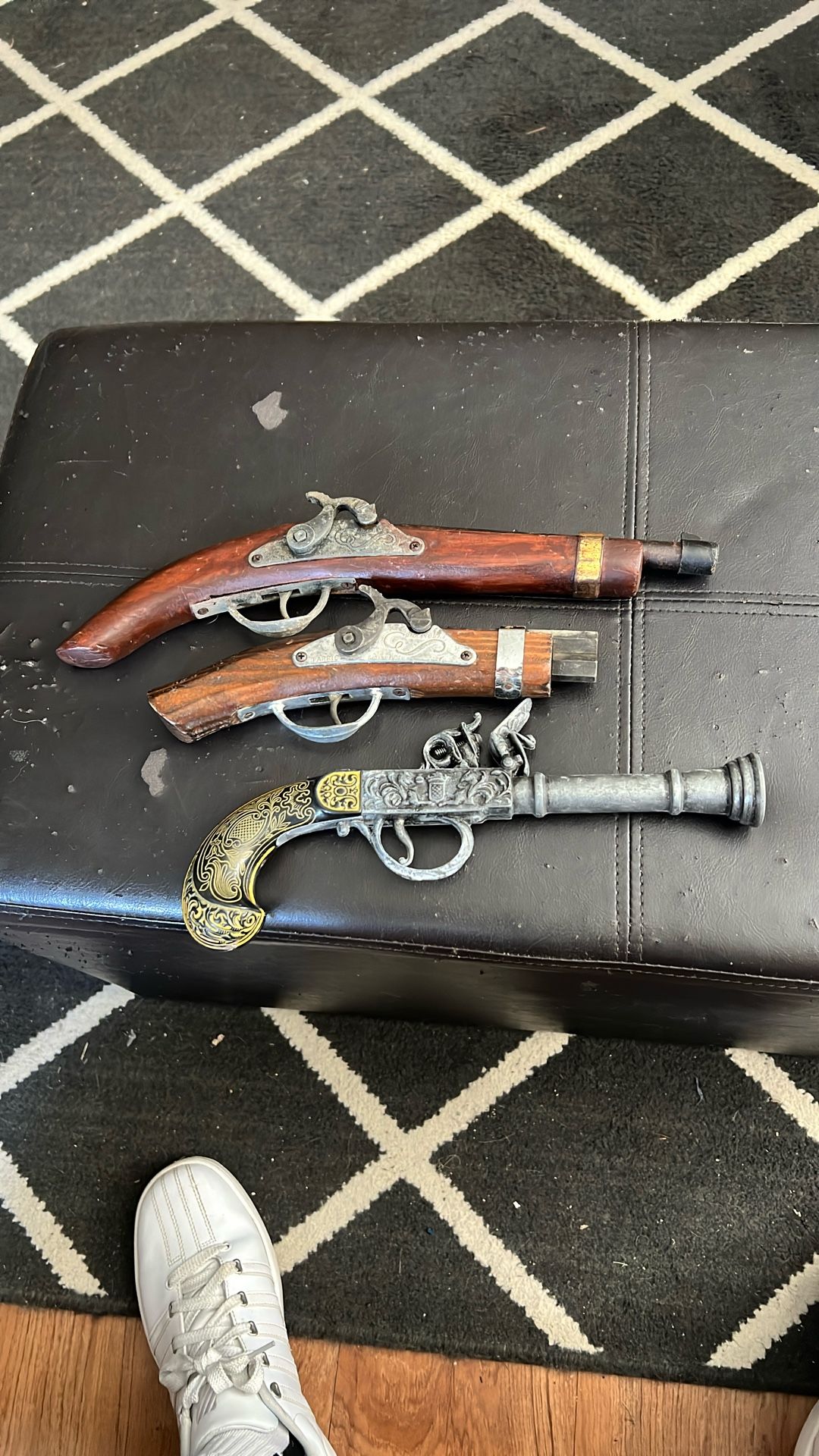 3 VINTAGE TOY DISPLAY PROPS MADE FROM WOOD AND METAL