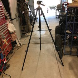 Tripod camera a spotting scope