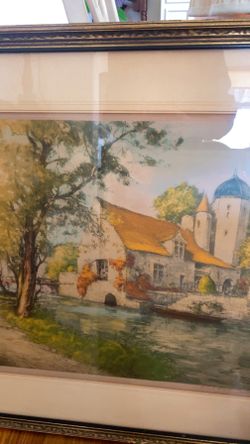 Framed painting old but like new!