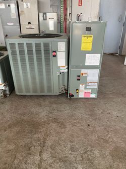 Ac unit set 3 tons installed