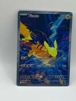 Non TCG Pokemon Pikachu Fan Art Card