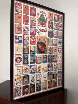 Vintage 1995 All-Star Baseball Poster - Framed
