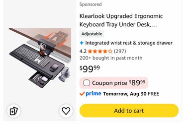 Under desk keyboard holder