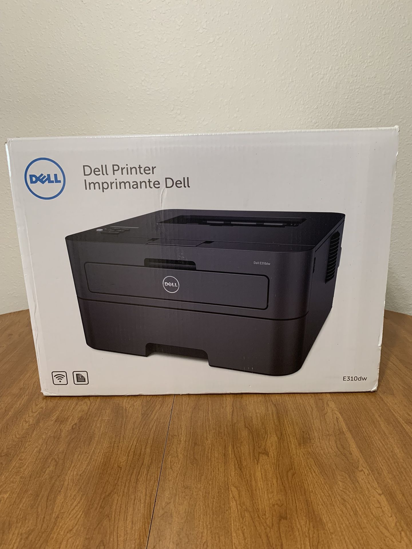 Dell E310DW Wireless Monochrome Laser Printer Printing Duplex w/ Toner