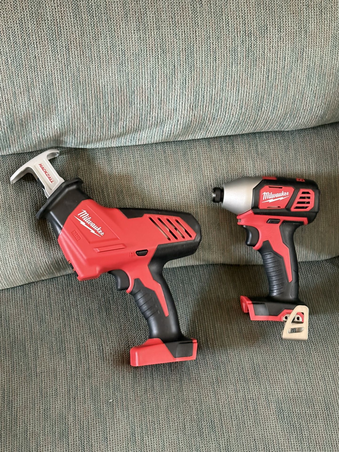 Milwaukee 1/4โ Impact Driver And Hackzall Tools Only.! Brand New