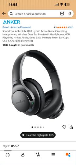 Soundcore Q20 Headphones