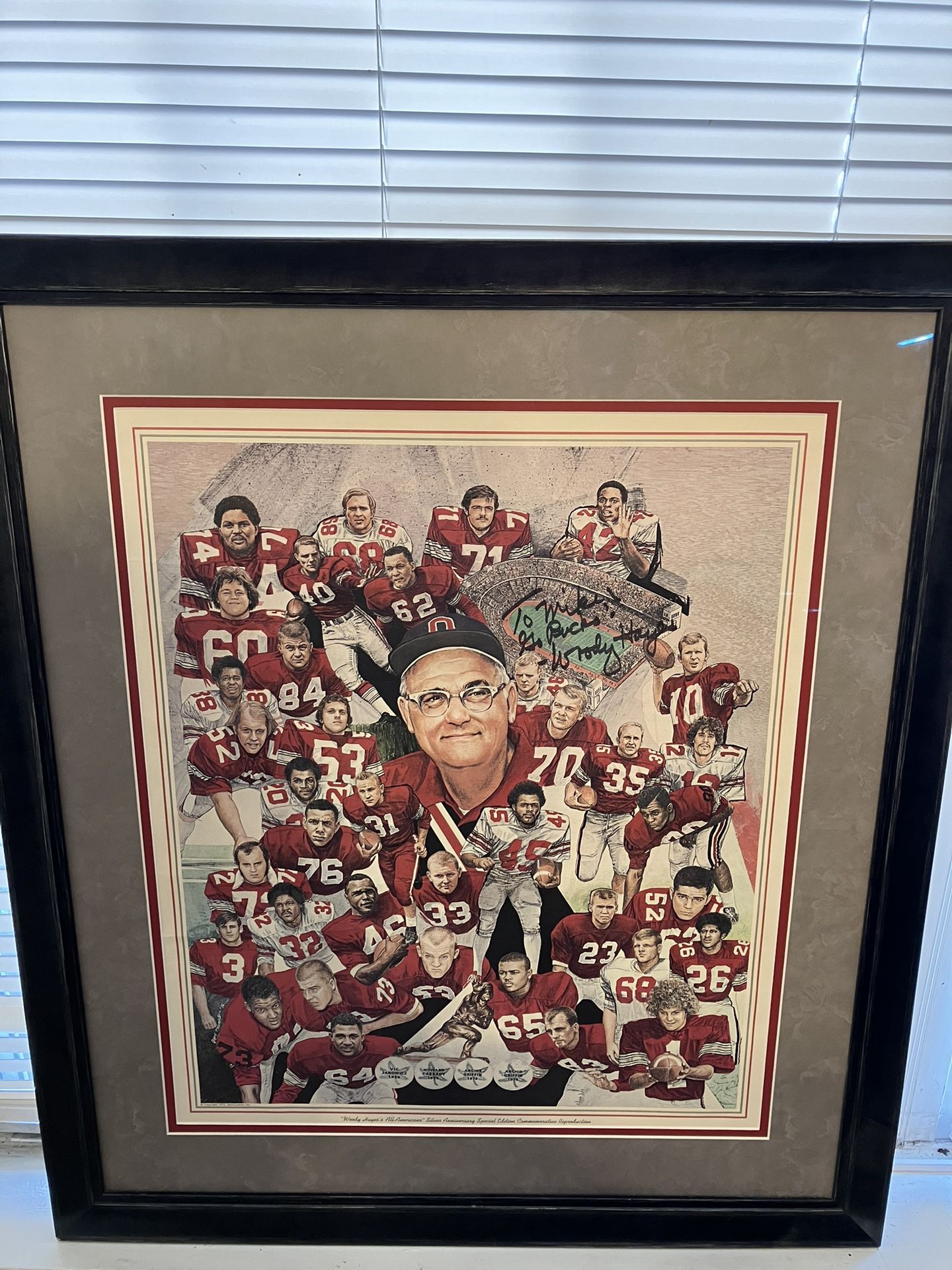 Signed Woody Hayes collectible
