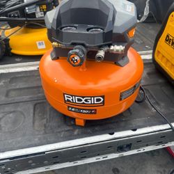 6 Gal. 150 PSI Portable Electric Oil-Free Jobsite Pancake Air Compressor with Dual Pressure Gauges and 2-Quick Couplers