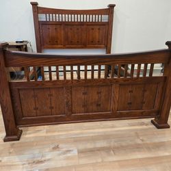 Solid Bed And Frame Craftsman
