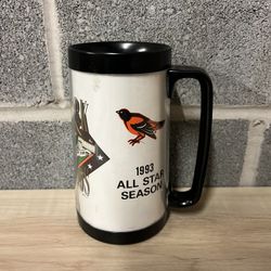 1993 All Star Season Baltimore Orioles Plastic Vintage Mug