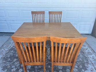 5 pc Wood Kitchen Table - $50 - READ Description