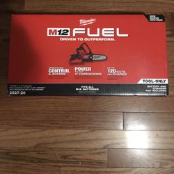 Milwaukee  Fuel M12 Hatchet Chainsaw Tool Only $120 Firm 