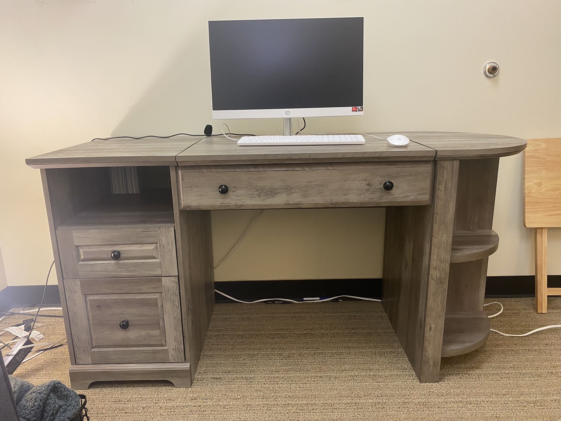 Desk With Standup Component