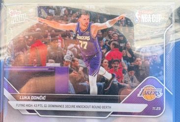 Luka Dončić Los Angeles Lakers 2025 Topps NOW NBA Cup Basketball Card