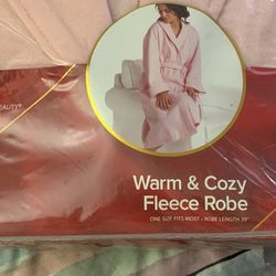 Warm Cozy  Fleece   Robe