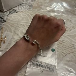 Silver Peacock 🦚 Bangle Bracelet!!!! 