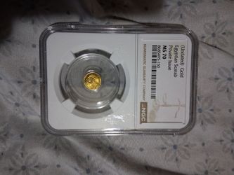 NGC MS 70 Gold Egyptian Scarab Coin