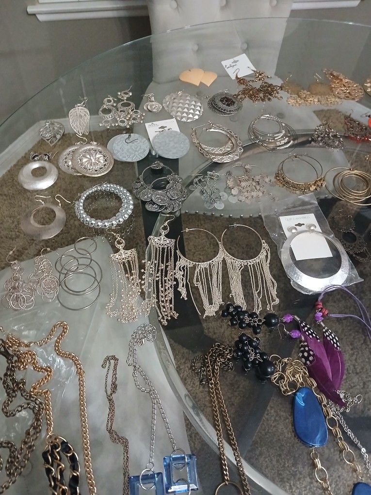 Jewelry, Earrings ,Necklaces, Rings
