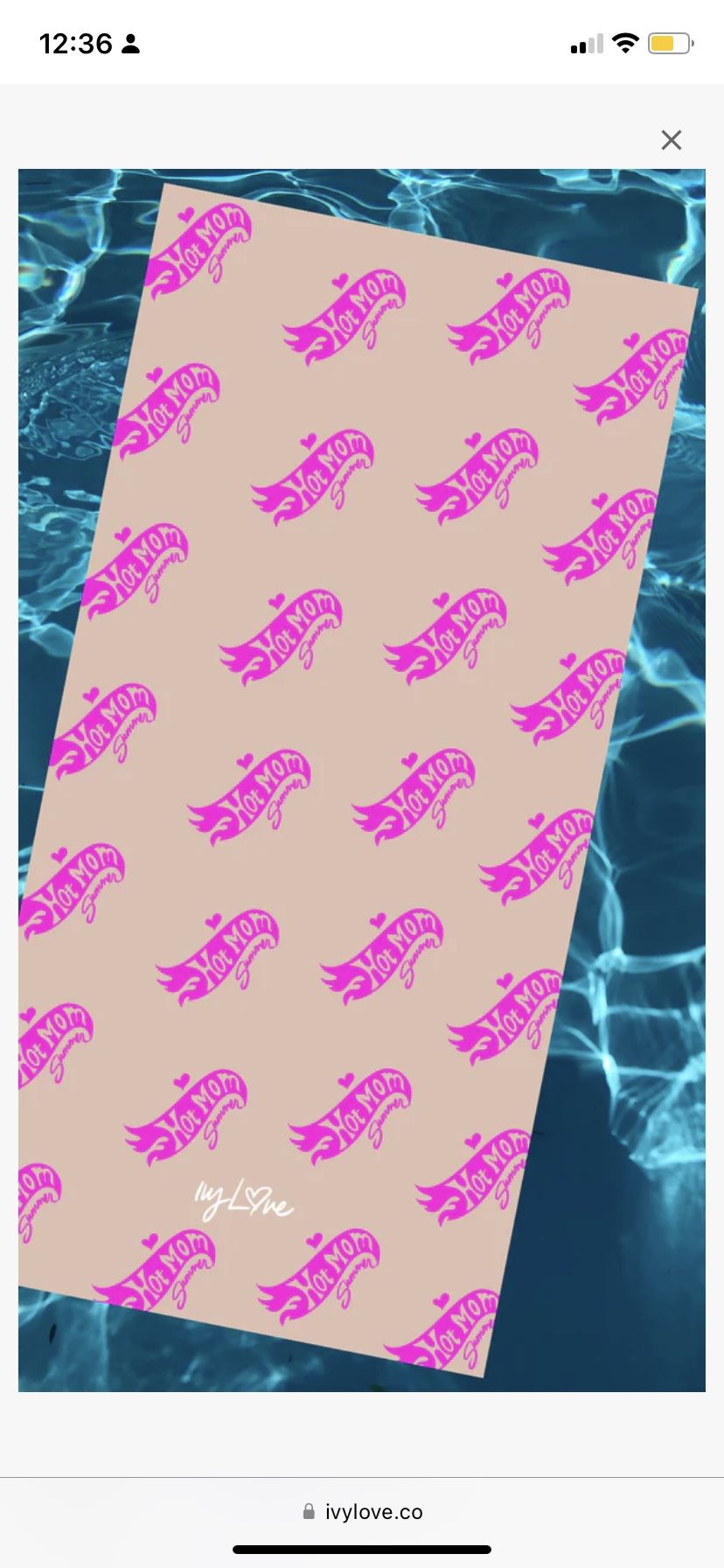 HOT MOM SUMMER BEACH TOWEL, Acepto Lo Que Tu Quieras Darme