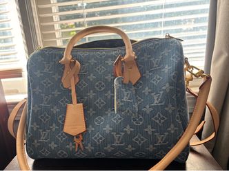 Lv denim speedy
