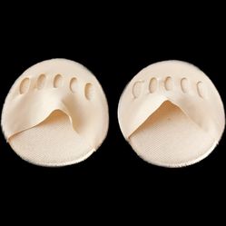 Set of Forefoot Cushions Beige and Black