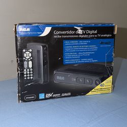 RCA DTA800B1 Digital TV Converter Box, Model & MPN DTA800B1, with Remote Control