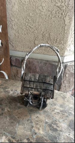 Rustic Bark and Twig Birdhouse asking $40 firm
