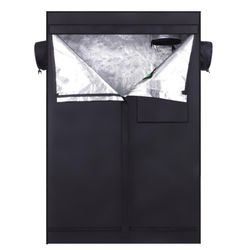 NEW IN BOX - 120*60*180 Home Use Dismountable Hydroponic Plant Grow Tent with Window Black