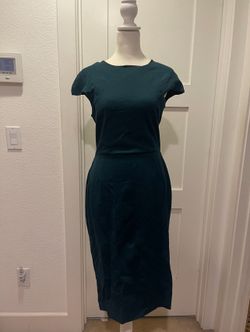 Zara Dark Teal Body Con Dress