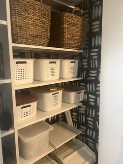 The Container Store Large Nordic Basket - White - 11 x 14-1/2 x 8 - Each