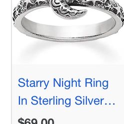 James Avery Moon Ring Size 7
