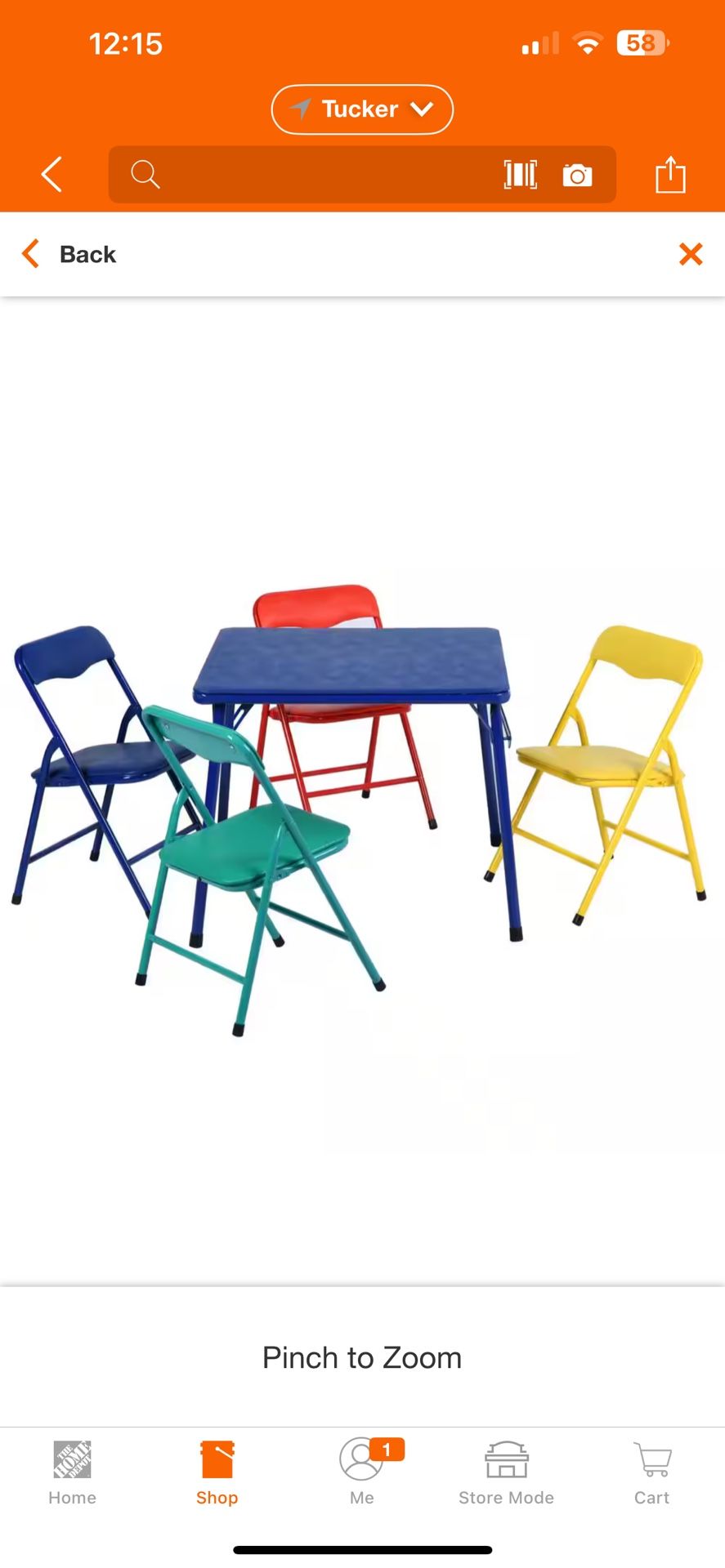 Page Color 5-Piece Folding Plastic Kids Square Table Top and 4-Chairs Set, Multicolor and Writing Desk Set