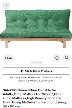 Flannel Floor Foldable for Adults,Futon Mattres Full Size 6",Floor Futon