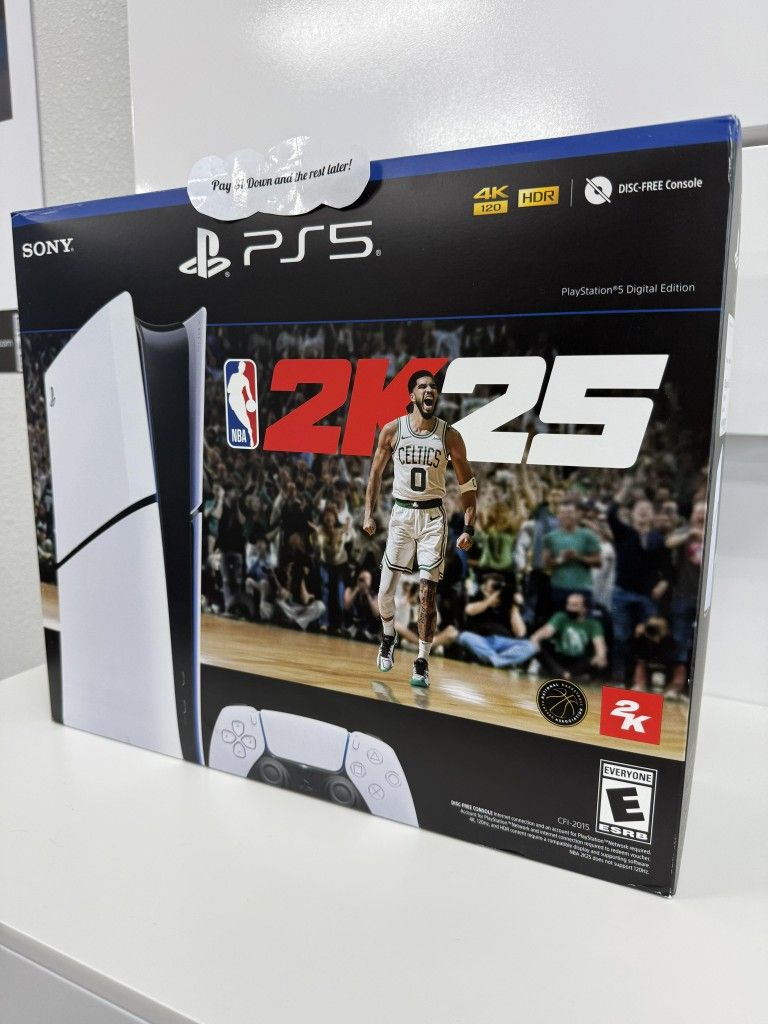 Sony Playstation 5 Slim Console NBA 2k25 Bundle - Payments Available - Pay $1 Down To take It home