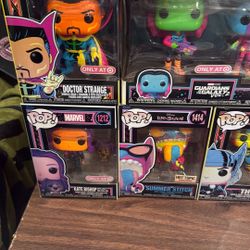 Marvel Funko Pop Lot – Blacklights + 6” + 2-Packs 