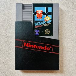 NES Stack Up Game, Original/First Release 5 Screw Version and Sleeve. Single Owner, from Deluxe Edit