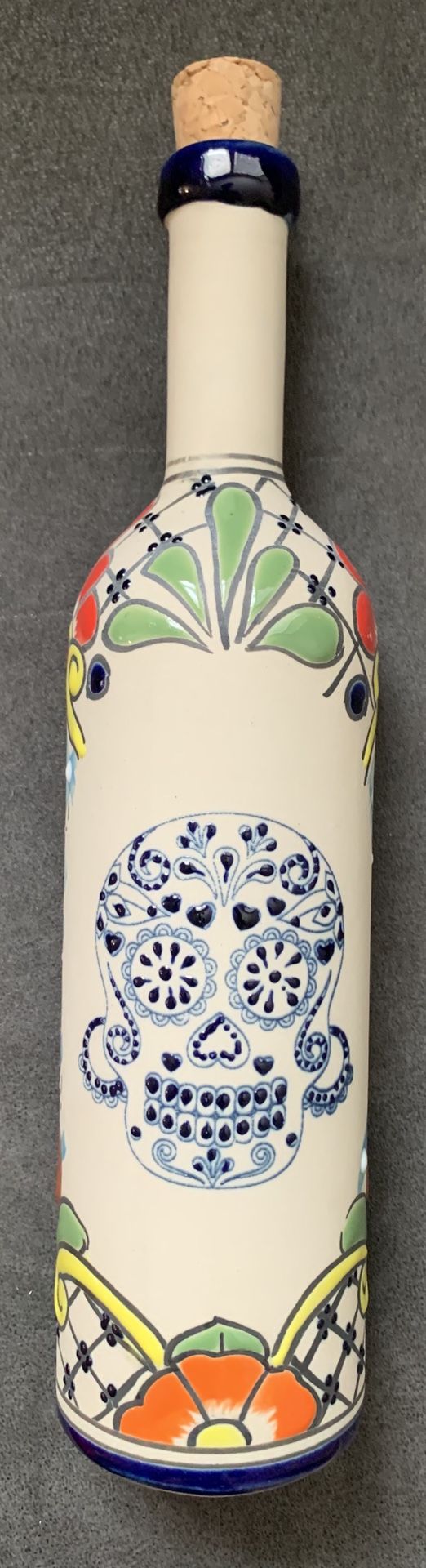 Talavera wine/tequila bottle