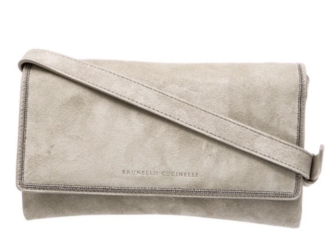 Brunello cucinelli suede bag crossbody Monili Small