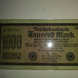 1000 German Marks