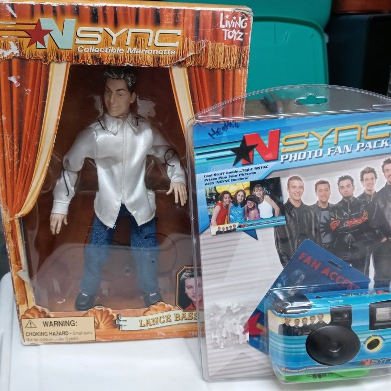 Nsync Disposable Camera And Lance Bass Doll