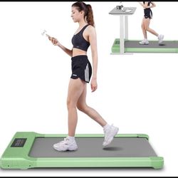 Treadmill Mint Green 4 Colors Available SupeRun Walking Pad, Under Desk Treadmill, 3 in 1 Portable Treadmill with Remote Control LED Display