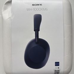 Sony WH-1000XM6 Noise Canceling Headphones (Midnight Blue) NEW IN BOX